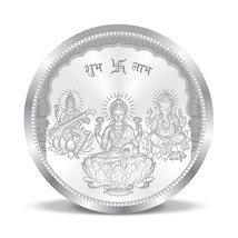 BIS gepunzt Ganesh Lakshmi und Saraswati Silbermünze 999 rein 10 gm - $43.62