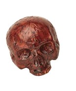 Red Skeleton Skull 7&quot; H x 7&quot; W  Halloween Prop (sh) - £51.43 GBP