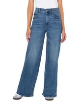 Well Worn Womens Jeans Blue Wide Leg High-Rise Stretch 5-Pocket Comfort - $69.70 CAD