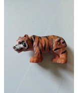 Orange Tiger Walking Wildlife Hard Plastic Figure 4&quot; L × 2&quot; H Cub  - €5,32 EUR
