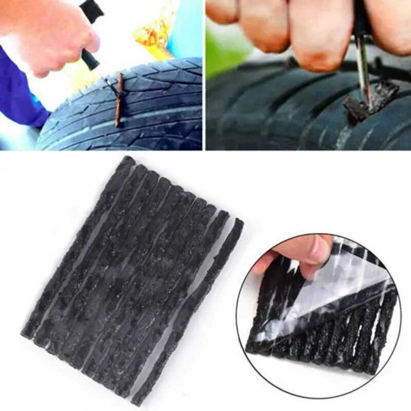 Ss tire repair rubber strips strings kit for trucks motorcycle tyre puncture emergency thumb200