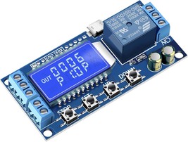 DROK Timer Relay - 5V/12V/24V Time Delay Relay Switch Delay-Off Cycle Ti... - £22.12 GBP