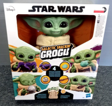 Star Wars - Mandalorian - Galactic Snackin&#39; Grogu - Animatronic Toy - 40+ Sounds - £39.81 GBP