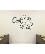 OOH LA LA Paris France Hearts Love Quote Vinyl Wall Decal Decor Art Sticker - $13.55 CAD+