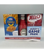 Variety Game Pack 3 Games for the Family Kraft Mac &amp; Cheese &amp; Heinz Ketchup - £11.67 GBP