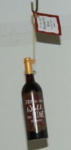 Ganz EX24074 Joy to the World Wine Bottle Glass Mouth Blown Ornament image 1