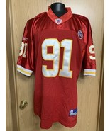 Reebok NFL Kansas City Chiefs Tamba Hali #91 Sewn Football Jersey Mens S... - $38.00