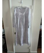 Eileen West Rosebuds Long Sleeve  100% Cotton Flannel Nightgown Size M P... - $661.53 MXN