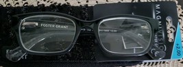 Foster Grant~Black Plastic Frame Reading Glasses~ +2.00 ~ ROXANNA~ TG1215 ~(G11) - £11.70 GBP