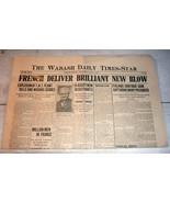 Wabash, IN Daily Times-Star, July 3, 1918 - French Deliver Brilliant New... - £15.53 GBP