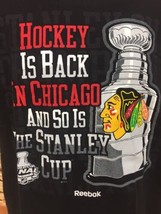 Chicago Blackhawks NHL Hockey Is Back Stanley Cup Final 2010 Reebok T-Sh... - $13.96