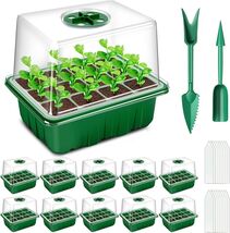 Thickened 10 Pack Seed Starter Kit with Humidity Dome for Indoor Plants - $39.55
