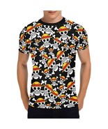 Straw Hat Pirates Anime Men&#39;s All Over Print T-shirt (USA Size) - $36.67 CAD