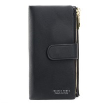 Large Capacity Trifold Women&#39;s Wallets Two Zipper Coin Phone Pocket Long Wallet  - £32.46 GBP