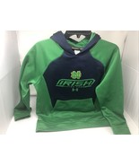 Notre Dame Fighting Irish Under Armour Green Hoodie Sweatshirt Youth Large - $12.83