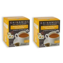 China Mist - Organic Sweet Herbs With Chamomile Herbal Tea Sachets, 2 box 15 ct - $21.00