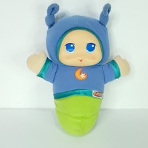 Hasbro Playskool Lullaby Glo Worm Blue Lights Up and Plays Music Plush - $21.77