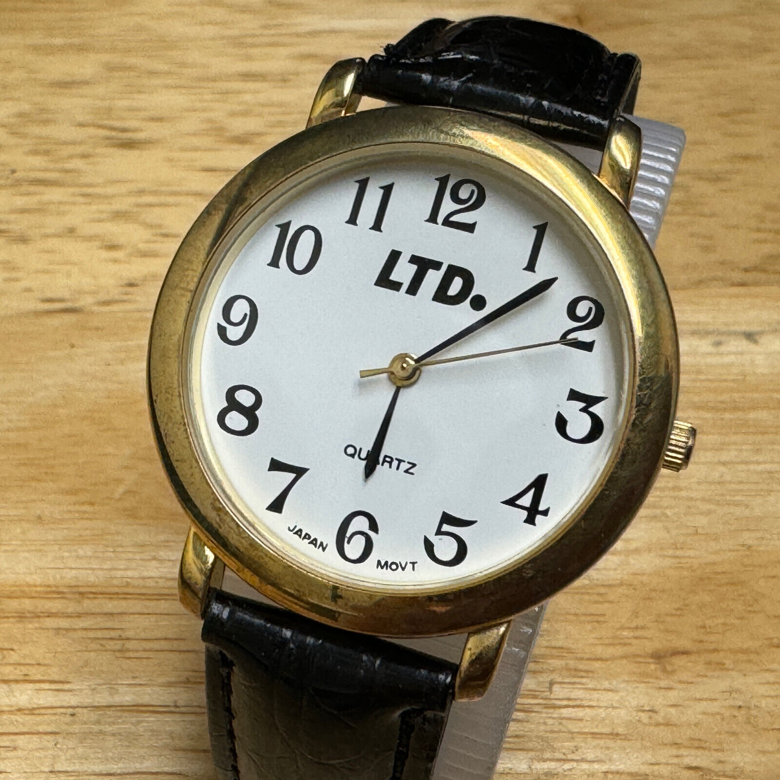 LTD Quartz Watch Men Gold Tone Japan Movt and 50 similar items LTD Quartz Watch Men Gold Tone Japan Movt and 50 similar items