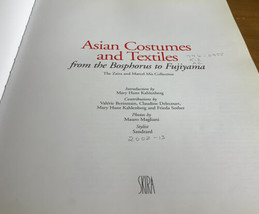 Asian Costumes &amp; Textiles From The Bosphorus To Fujiyama 2001 HB/DJ - £22.76 GBP