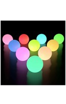 Floating Pool Lights 10 PK, Floating Light, Color Changing LED Glow Balls (a) J5 - £198.31 GBP