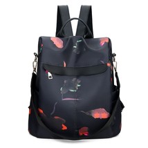 Fashion Waterproof Anti-theft Backpack Women Backpa School Bags for Girls Black  - £22.56 GBP