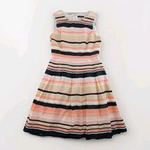 Tommy Hilfiger Womens Sz 6 Striped Sleeveless Fit &amp; Flare Dress Cotton L... - $26.05