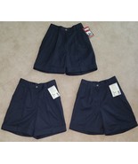 NWT 3 Pairs Dennis Cloth Uniform Shorts Lot Juniors Size 1 Navy Blue Anchor - £19.32 GBP
