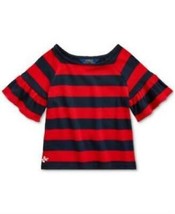 Polo Ralph Lauren  Girls Ruffled Cotton Jersey Top, Size 6 - £17.12 GBP