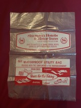 Sheraton Hotel Make Up Toiletries Laundry Plastic Shoe Utility Bag 1970s... - $17.91
