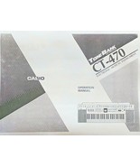 Casio CT-470 Tone Bank Electronic Keyboard Owner&#39;s Manual Book, Reproduc... - $15.83