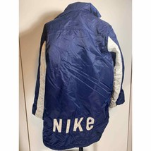 Vintage Nike Jacket Swoosh Men Large White Tag Big Logo 90’s Rain Field Coat - $59.39