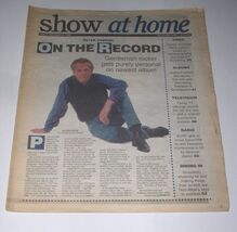 Peter Gabriel Show At Home Newspaper Supplement Vintage 1992 Cover Story* - $24.99