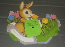 Vintage Beistle Easter Bunny Honeycomb Tissue Paper Nest Tabletop Center... - $242.13 MXN