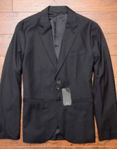 Armani Exchange A|X $240 Men&#39;s Solid Black Sport Coat Blazer Jacket 40 - £59.87 GBP