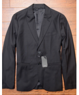 Armani Exchange A|X $240 Men&#39;s Solid Black Sport Coat Blazer Jacket 40 - £60.03 GBP