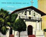 San Francisco California CA Mission Dolores Unused UNP Linen Postcard Kr... - $3.71