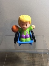 Fisher Price Little People Basketball Player Boy in Wheel Chair Figure Toy - £3.92 GBP
