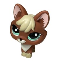 Littlest Pet Shop #1126 Red Fox Brown Beige White Teal Dot Eyes - £17.57 GBP