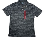PGA Tour Men&#39;s Golf Performance 3 Button Placket Polo Shirt Size XL Caviar - £10.08 GBP