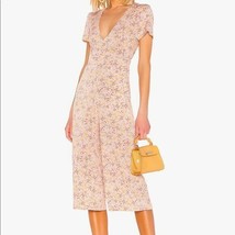 BCBGeneration Floral Cropped Wide Leg Jumpsuit Rose Smoke Countrycore XXS New - £50.71 GBP