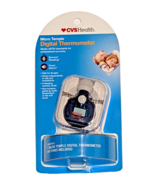 CVS Micro Temple Digital Thermometer Fever Alarm Safe For All Ages Trave... - $17.58 CAD