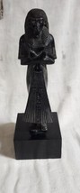 Vintage Isis Egyptian Goddess Black Statue Figure 10 Inch Tall Nevermore - £29.40 GBP
