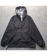 Champion Windbreaker Jacket Mens M Multi Monogram Print Script Waterproo... - $428.83 MXN