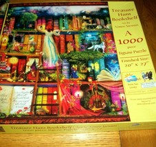Jigsaw Puzzle 1000 Pcs Fairy Treasure Hunt Bookshelf Aimee Stewart Art Complete - $14.84