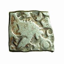 Ancient India Coin Mauryan Empire Karshapana Silver Punchmarks AE14mm 03821 - £21.62 GBP