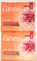 2 Packs Caress 9.45 Oz Daily Silk White Peach &amp; Orange Blossom 3 Ct Beau... - $20.99