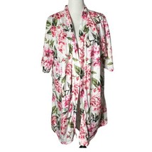 Show Me Your MuMu Womens Floral Robe One Size Pink Lightweight Belted Ki... - £10.89 GBP