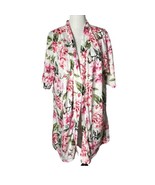 Show Me Your MuMu Womens Floral Robe One Size Pink Lightweight Belted Ki... - £10.89 GBP