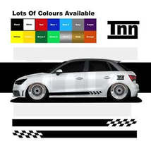 For Audi A1 S1 RS1 Stickers Side Stripes Sticker Graphics Graphic Decals 3DR 5DR - £31.96 GBP