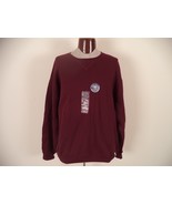 Men&#39;s Dark Red Russell Sweatshirt . L. 50% Polyester/ 50% Cotton. Long S... - $19.31